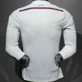 2014/15 RM Home White Retro Player Version Long Sleeve Jersey 球员版