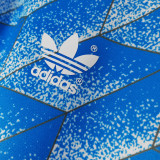 1988 DDR Away Blue Long Sleeve Retro Soccer Jersey