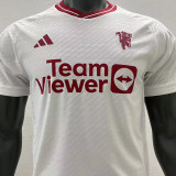 2023/24 M Utd Third White Player Version Soccer Jersey 白色三边