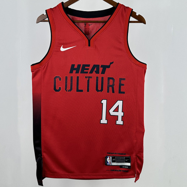 2025 Miami Heat HERRO #14  Red City Edition NBA Jerseys 热压