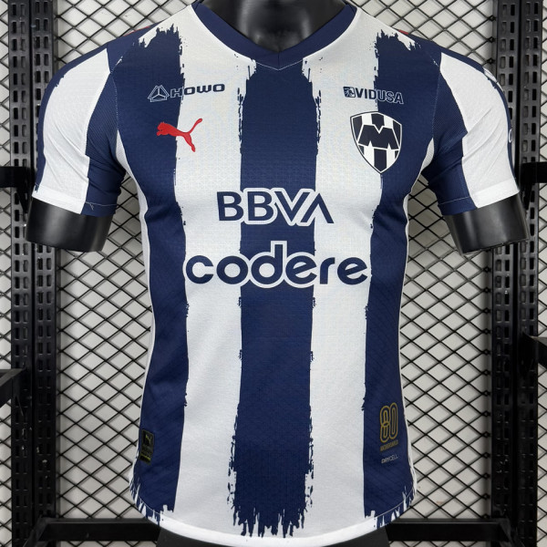 2025/26 Monterrey Home Player Version Soccer Jersey 红色马仔