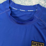 2000 Italy Home Blue Retro Long Sleeve Soccer Jersey