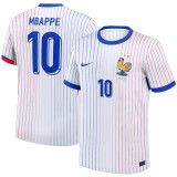 2024/25 France 1:1 Quality Away White Fans Soccer Jersey