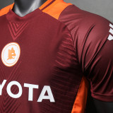 2025 Roma Red Player Version Soccer Jersey