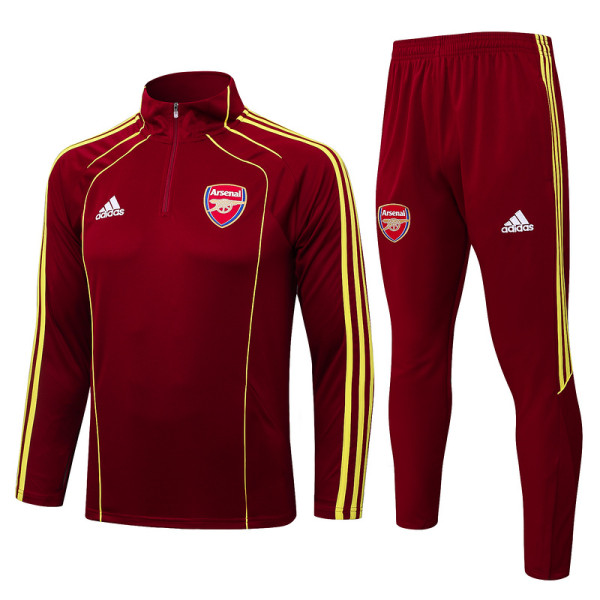 2025/26 ARS Maroon Sweater Tracksuit（黄色三边）