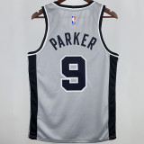 2021 Spurs PARKER #9 Grey NBA Jerseys
