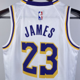 Lakers JAMES #23 White Kids NBA Jersey 热压