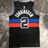 Pistons CUNNINGHAM #2 Black NBA Jerseys