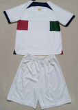 2022/23 Portugal  Away White Kids Jersey