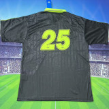 2025/26 AD x oasis #25 Black Retro Style Fans Soccer Jersey (Have No.25 带号码）