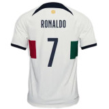 2022/23 Portugal  Away White Kids Jersey