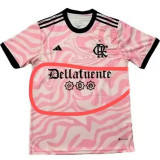 Familia #10 Flamengo Pink Fans Soccer Jersey 2023 带胸前广告 ★★