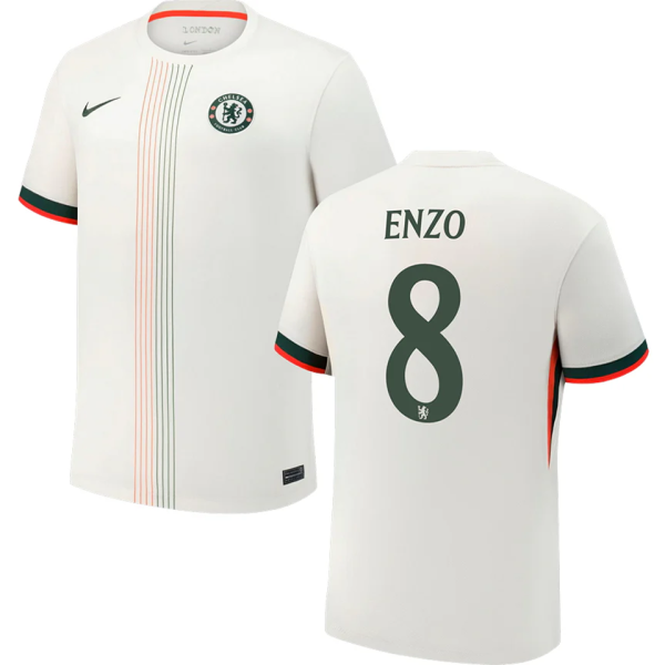 ENZO #8 CFC 1:1 Quality Away Fans Soccer Jersey 2025/26  (UCL Font 欧冠字体 ) ★★