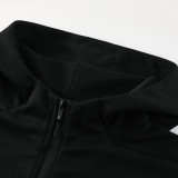 2025 AD~ Black Zipper Jacket Tracksuit