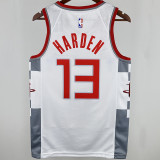 2020 Rockets HARDEN #13 White City Edition NBA Jerseys