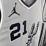 2021 Spurs DUNCAN #21 Grey NBA Jerseys