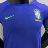 2022/23 Brazil Away Blue Player Version Jersey