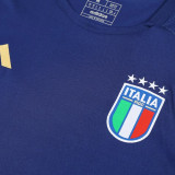 2025 Italy Sapphire Blue Vest Training Jersey(A Set)