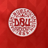 1988 Denmark Home Red Retro Soccer Jersey