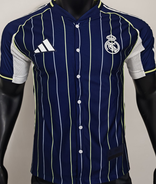2025/26 RM Baseball Player Version T-Shirt  硅胶版