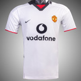 2002/03 M Utd Away White Retro Soccer Jersey