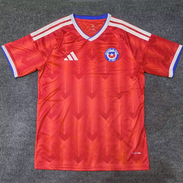 2025/26 Chile Home Red Fans Soccer Jersey