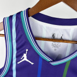 2020 Hornets BALL #1 Purple Retro NBA Jerseys