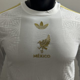 2025 Mexico White Special Edition Player Version Long Sleever Jersey
