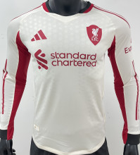 2025/26 LFC Away White Player Version Long Sleeve Jersey