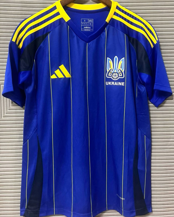2025 Ukraine Away Blue Fans Soccer Jersey