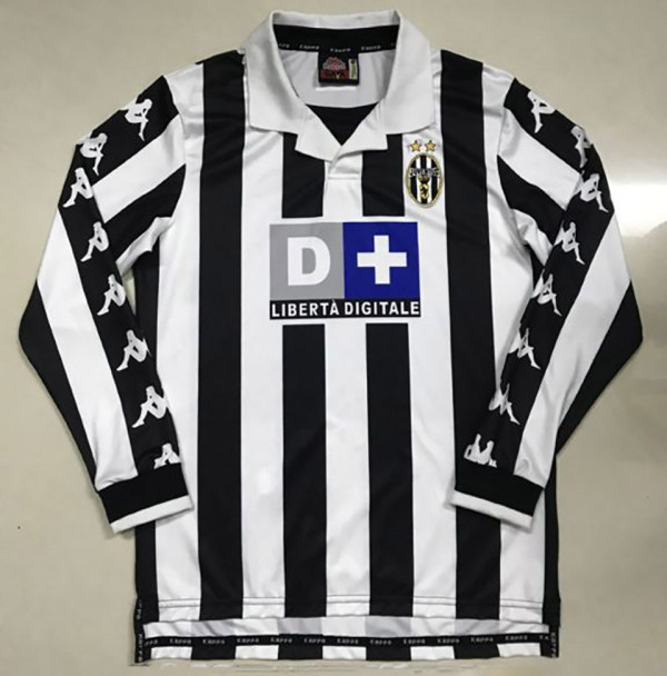 1999/2000 JUV Home Retro Long Sleeve Soccer Jersey