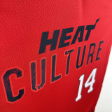 2025 Miami Heat HERRO #14  Red City Edition NBA Jerseys 热压