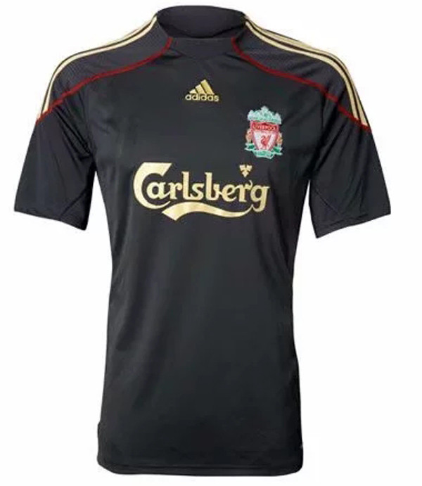 2009/10 LFC Away Black Retro Soccer Jersey
