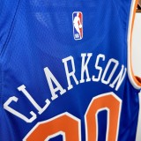 NY Knicks CLARKSON #00 Blue NBA Jersey