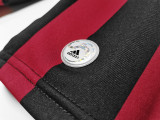 2009/10 AC Milan Home Long Sleeve Retro Soccer Jersey