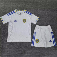 2025/26 Leeds United Home White Kids Soccer Jersey
