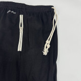 2025 Nk~ Black Pure Cotton Sports Trousers Zipper style