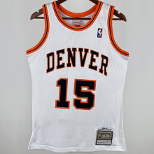 2006/07 Nuggets ANTHONY #15 White Retro NBA Jerseys 热压