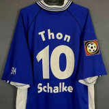 1998/2000 Schalke 04 Home Blue Retro Soccer Jersey