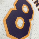 2003/04 Lakers BRYANT #8 Retro White NBA Jerseys热压