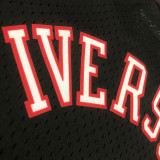 76ers IVERSON #3 Retro Black NBA Girl Jersey