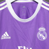 2016/17 RM Purple Away Retro Player Version Long Sleeve Soccer Jersey  球员版
