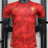 2025 Portugal Special Edition Red Player Version Soccer Jersey
