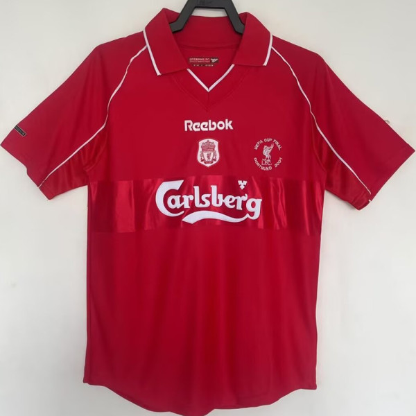 2000/01 LFC Home UEFA Cup Final Retro Soccer Jersey