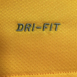 2010 Brazil Home Yellow Retro Soccer Jersey