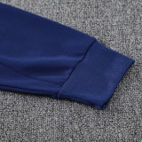2025 Flamengo Sapphire Blue Hoody Zipper Jacket Tracksuit