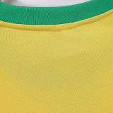 2000 Brazil Home Yellow Retro Soccer Jersey