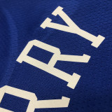 Warriors CURRY #30 Blue Retro NBA Jerseys