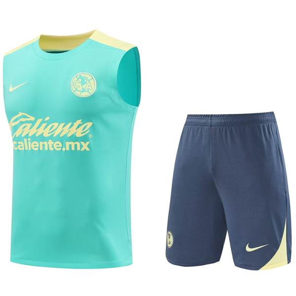 2025 Club America Green Vest Training Jersey(A Set)
