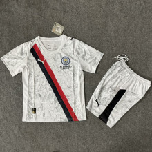 2025/26 Man City Away Kids Soccer Jersey